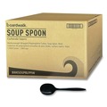 Food Service | Boardwalk BWKSOUPBLPPIW Mediumweight Wrapped Polypropylene Soup Spoon Cutlery - Black (1000/Carton) image number 0