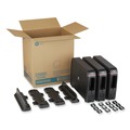 Cutlery | Dixie SSW3D85 SmartStock 12.44 in. x 11.17 in. x 10.5 in. Wrapped Cutlery Dispenser - Black (1/Carton) image number 0