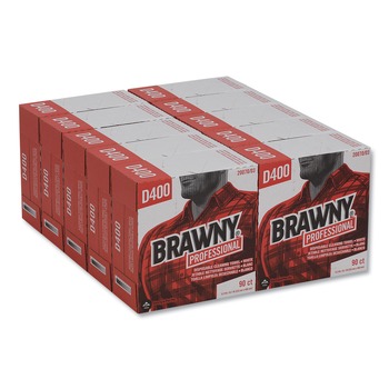 Georgia-Pacific 1-Ply 9.25 in. x 16.3 in. Medium Duty Premium DRC Wipers - Unscented, White (900/Carton)