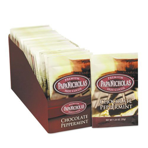 Food Service | Day to Day Coffee 79424 1.25 oz. Premium Chocolate Peppermint Hot Cocoa (24/Carton) image number 0