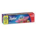 Food Service | Ziploc 383231 9.6 in. x 12.1 in. Double Zipper Storage Bags - Clear (12/Carton) image number 1