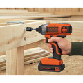 Black & Decker BD2KITCDDI 20V MAX Brushed Lithium-Ion 3/8 in. Cordless Drill Driver / 1/4 in. Impact Driver Combo Kit (1.5 Ah) image number 14