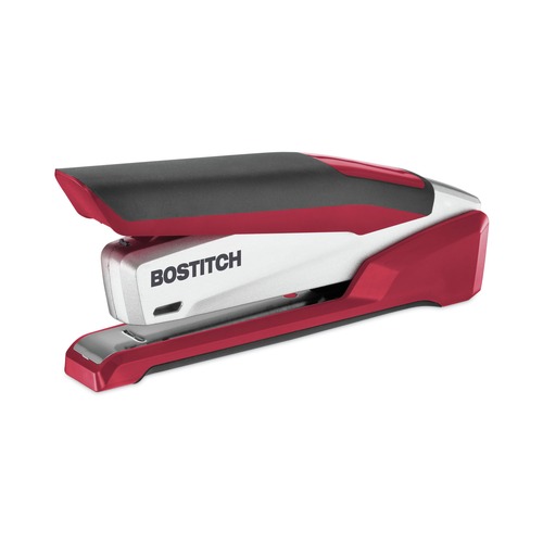 Office Jansan | PaperPro 1117 InPower One-Finger 28-Sheet Capacity 3-in-1 Desktop Stapler with Antimicrobial Protection - Red/Silver image number 0