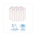 Trash Bags | Boardwalk V8046MNKR04 40 in. x 46 in. 45 gal. 11 mic High-Density Can Liners - Natural (250/Carton) image number 5