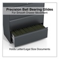 | Alera 25491 36 in. x 18.63 in. x 40.25 in. 3 Legal/Letter/A4/A5 Size Lateral File Drawers - Charcoal image number 2