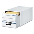  | Bankers Box 00722 16.75 in. x 19.5 in. x 11.5 in. STOR/DRAWER Basic Space-Savings Storage Drawers for Legal Files - White/Blue (6/Carton) image number 1