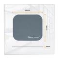 Office Furniture Accessories | Fellowes Mfg Co. 5934001 9 in. x 8 in. Mouse Pad with Microban Protection - Graphite image number 2