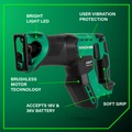 Metabo HPT Clearance | Metabo HPT CR18DMAQ4M 18V MultiVolt Lithium-Ion Brushless Cordless Compact Reciprocating Saw (Tool Only) image number 3