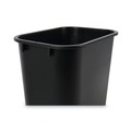 Trash & Waste Bins | Boardwalk 3485201 14 qt Plastic Soft-Sided Wastebasket - Black image number 2