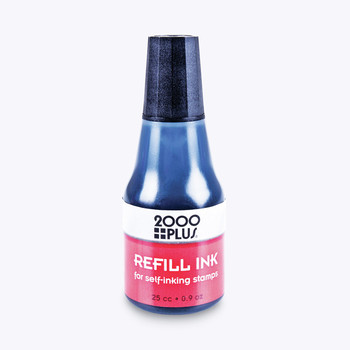 COSCO 2000PLUS 0.9 oz. Bottle Self-Inking Refill Ink - Black