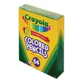 Bulk Savings Pricing 1 | Crayola 683364 3.3 mm 2B Short Colored Pencils Hinged Top Box with Built-in Pencil Sharpener - Assorted Lead and Barrel Colors (64/Set) image number 4