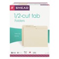 Office Jansan | Smead 10320 Interior File Folders with Assorted 1/2-Cut Tab Positions - Letter, Manila (100/Box) image number 5