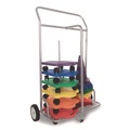 Office Filing Cabinets & Shelves | Champion Sports SC036 16 in. x 32 in. x 48 in. 132 lb Capacity Scooter Storage Cart - Silver image number 1