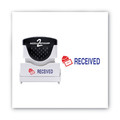 Bulk Savings Pricing 2 | ACCUSTAMP2 035537 1.63 in. x 0.5 in. RECEIVED Pre-Inked Shutter Stamp - Red/Blue image number 1