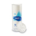  | Dixie 9542500DX 12 oz. - 20 oz. WiseSize Cup 10 oz. - 16 oz. PerfecTouch Dome Drink-Thru Lids - White (500/Carton) image number 2