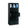 Office Filing Cabinets & Shelves | Alera 26144 30 in. x 18.62 in. x 67.62 in. Five Legal/Letter/A4-Size File Drawers Lateral File Cabinet - Black image number 4