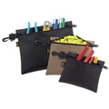 Cases and Bags | CLC 1100 Custom LeatherCraft 3 PC (6 in. x 5 in., 7 in. x 6 in., 9 in. x 7 in.) Clip On Zippered Tool Bags image number 1