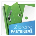 Office Jansan | Oxford 55807EE 3 Fastener 1/2 in. Capacity Clear Front Report Covers - Green (25/Box) image number 3