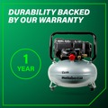 Portable Air Compressors | Metabo HPT EC914SM THE TANK 1.3 HP 6 Gallon Portable Pancake Air Compressor image number 9