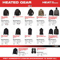 Heated Jackets | Milwaukee 204B-21L M12 TOUGHSHELL Lithium-Ion Cordless Heated Jacket (3 Ah) - Large, Black image number 10