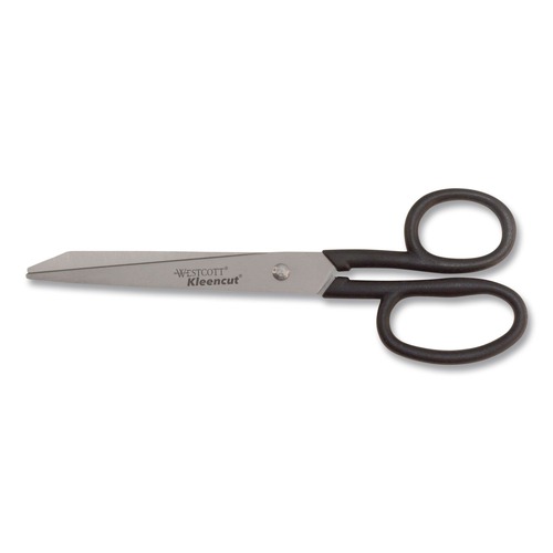 Westcott 8 in. Long 3.75 in. Cut Length Straight Black Handle Kleencut Stainless Steel Shears