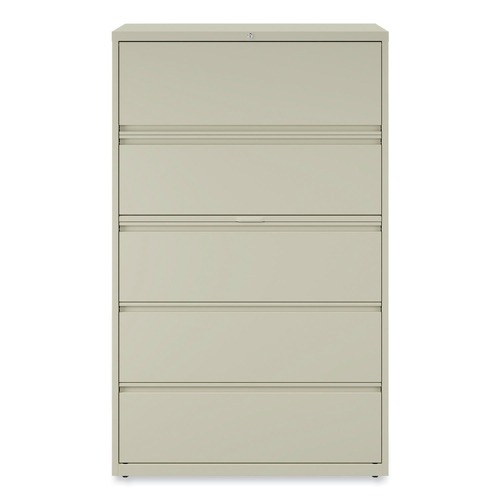 | Alera 25512 5-Drawer Lateral 42 in. x 18 in. x 64.25 in. File Cabinet - Putty image number 0