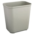 Trash & Waste Bins | Rubbermaid Commercial FG254300GRAY 7 gal. Fiberglass Wastebasket - Gray image number 0