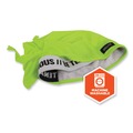 Cooling Gear | Ergodyne 12476 Chill-Its 6615 One Size Fits Most High-Performance Bandana Doo Rag with Terry Cloth Sweatband - Lime image number 5