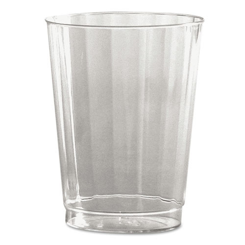  | WNA WNA CC10240 10 oz. Fluted, Tall, Classic Crystal Plastic Tumblers - Clear (240/Carton) image number 0