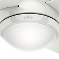 Ceiling Fans | Hunter 59073 52 in. Sonic White Ceiling Fan with Light with Handheld Remote image number 5