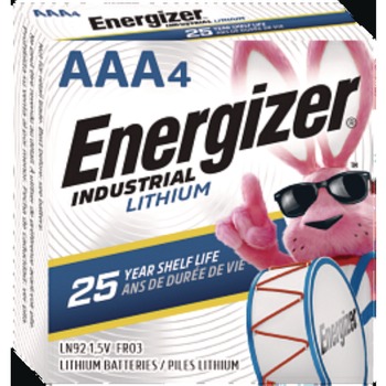 Energizer 1.5 Volts Industrial Lithium AAA Battery (4/Pack)