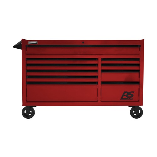 Cabinets | Homak RD04054010 RS PRO 54 in. 10 Drawer Rolling Cabinet - Red image number 0