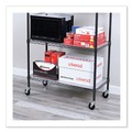  | Alera ALESW790004 3 Wheel 2 Locking Optional Grip Ring Stem Casters for Wire Shelving - Black (4/Set) image number 6