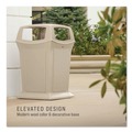 Trash Cans | Rubbermaid Commercial FG917388BEIG Ranger 45-Gallon Fire-Safe Structural Foam Open-Style Container - Beige image number 2