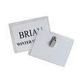  | C-Line 95596 4 in. x 3 in. Top Load Clip Style Name Badge Kits - Clear (96/Box) image number 1