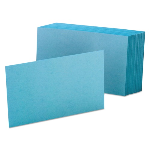 Bulk Savings Pricing 2 | Oxford 7420 BLU 4 in. x 6 in. Unruled Index Cards - Blue (100/Pack) image number 0