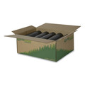 Trash Bags | Earthsense Commercial 1507741 38 in. x 58 in. 1.25 mil 60 Gallon Linear Low Density Recycled Can Liners - Black (100/Carton) image number 1