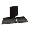Office Jansan | Avery 09300 11 in. x 8.5 in. Sheet Size 1 in. Capacity 3 Rings Durable View Binder with DuraHinge and EZD Rings - Black image number 2