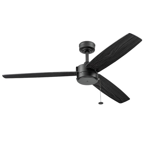 Ceiling Fans | Prominence Home 51466-45 52 in. Journal Contemporary Indoor Outdoor Ceiling Fan - Matte Black image number 0