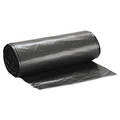 Trash Bags | Inteplast Group WSLW3858SHK Low-Density 60 Gallon 38 in. x 58 in. Commercial Can Liners - Black (100-Piece/Carton) image number 2