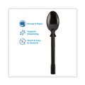 Labor Day Sale! Save $30 off $199! | Dixie DUSST5 SmartStock Tri-Tower Mediumweight Polystyrene Dispensing Spoon - Black (960/Carton) image number 1