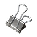  | Universal UNV11240 Binder Clips with Storage Tub - Small, Silver (40/Pack) image number 1