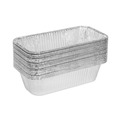 Office Jansan | Pactiv Corp. Y6062XH 5.9 in. x 8.04 in. 1/3 in. Size Aluminum Steam Table Pan - (200/Carton) image number 1