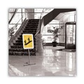 Office Jansan | Quartet LCF2418 18 in. x 24 in. Frame, 54 in. High Improv Lobby Clip-Frame Pedestal Sign - Aluminum image number 4