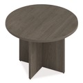 Office Desks & Workstations | Alera AE5NNN-R48CR33 TOM 48 in. Diameter Seville Round Conference Table - Walnut image number 3