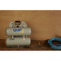 Portable Air Compressors | Quipall 4-1-SILTWN-AL Ultra Quiet 1 HP 4.6 Gallon Oil-Free Twin Stack Air Compressor image number 9