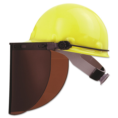 Protective Head Gear | Fibre-Metal by Honeywell FM70 High Performance Protective Cap Brackets, Faceshield Peak Mounting, Dielectric image number 0