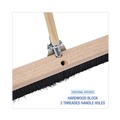 Brooms | Boardwalk BWK20636 3 in. Polypropylene Bristles 36 in. Brush Floor Brush Head - Black image number 2