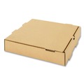 Food Trays, Containers, and Lids | Karat FP-PBF10K 10 in. x 10 in. x 2 in. Corrugated Pizza Box - Kraft (50/Carton) image number 2