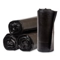 Trash Bags | Pitt Plastics PCRL3339XHK Eco Strong Plus 33 in. x 39 in. 1 mil 33 Gallon Can Liners - Black (150/Carton) image number 1
